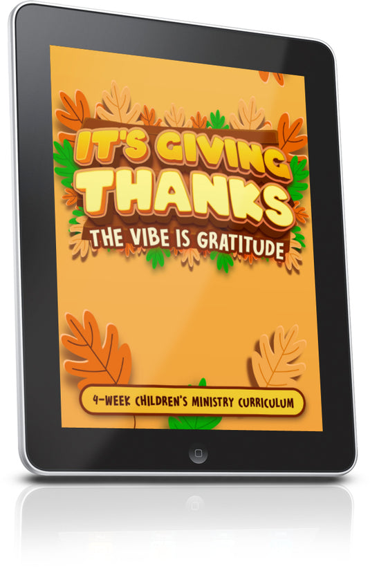 FREE It's Giving Thanks Sunday School Lesson