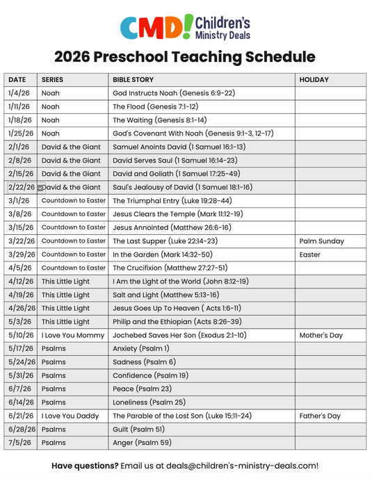2026 Jan-Dec 52-Week Preschool Scope & Sequence