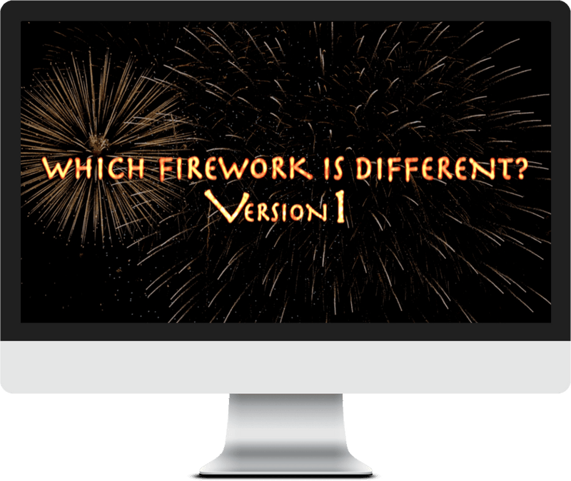 Which Firework Is Different? Version 1 Game Video - Children's Ministry Deals