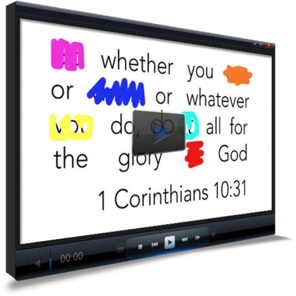 1 Corinthians 10:31 Memory Verse Video
