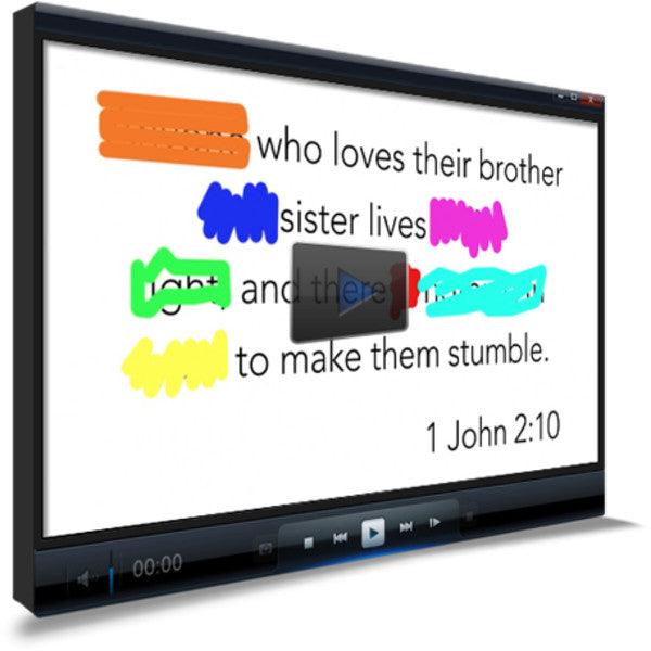 1 John 2:10 Memory Verse Video