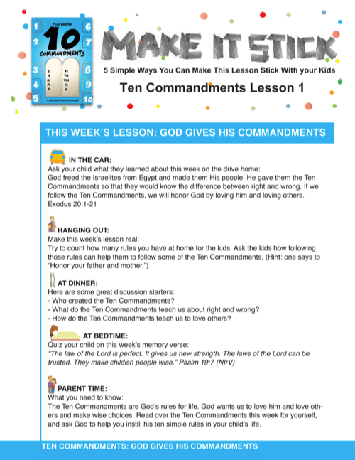 Load image into Gallery viewer, 10-Commandments 12-Week Children’s Ministry Curriculum - Children&#39;s Ministry Deals
