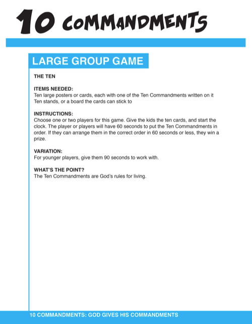 Load image into Gallery viewer, 10-Commandments 12-Week Children’s Ministry Curriculum - Children&#39;s Ministry Deals
