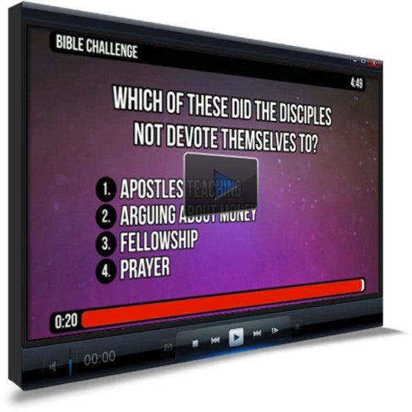 Acts 2:42-3:26 Bible Trivia for Kids