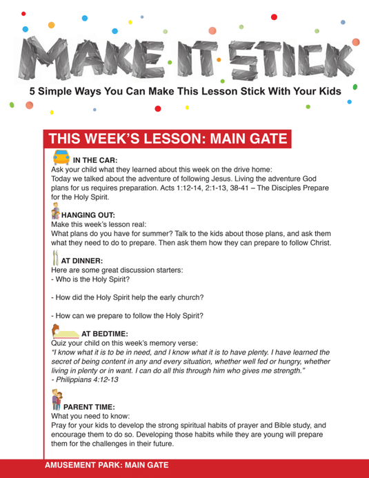 Amusement Park 8-Week Children's Ministry Curriculum - Children's Ministry Deals