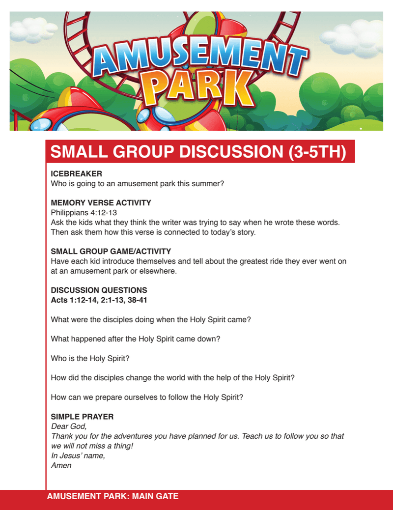 Load image into Gallery viewer, Amusement Park 8-Week Children&#39;s Ministry Curriculum - Children&#39;s Ministry Deals
