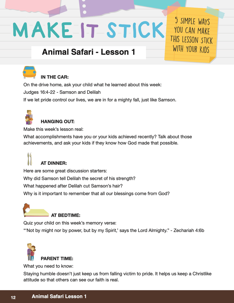 Animal Safari 8-Week Children's Ministry Curriculum - Children's Ministry Deals