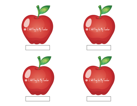 Apple Prayer Coloring Page - Children's Ministry Deals