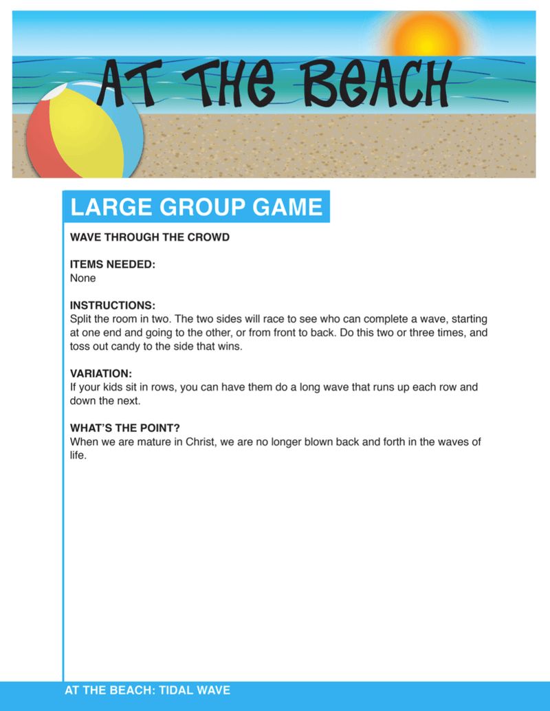 At The Beach 8-Week Children's Ministry Curriculum - Children's Ministry Deals