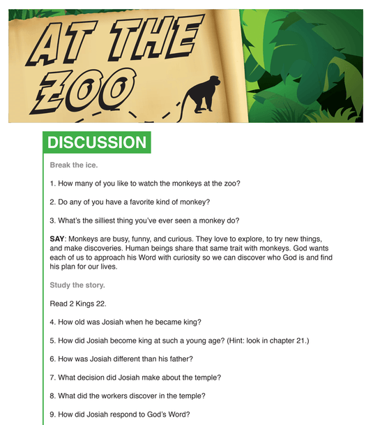 At The Zoo 12-Week Children's Ministry Curriculum - Children's Ministry Deals