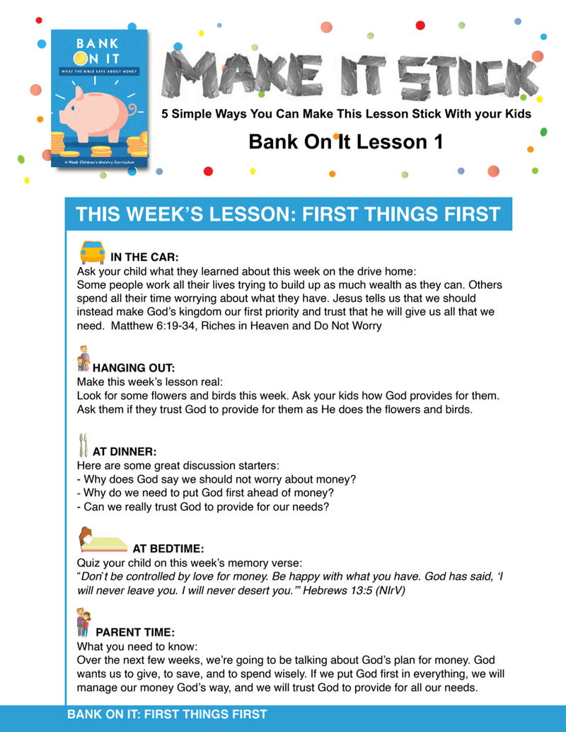 Load image into Gallery viewer, Bank On It 4-Week Children&#39;s Ministry Curriculum - Children&#39;s Ministry Deals
