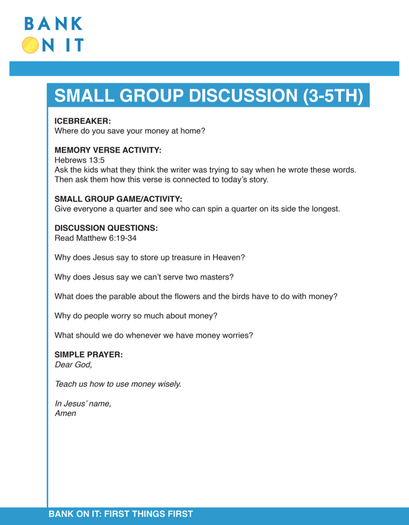 Bank On It 4-Week Children's Ministry Curriculum - Children's Ministry Deals