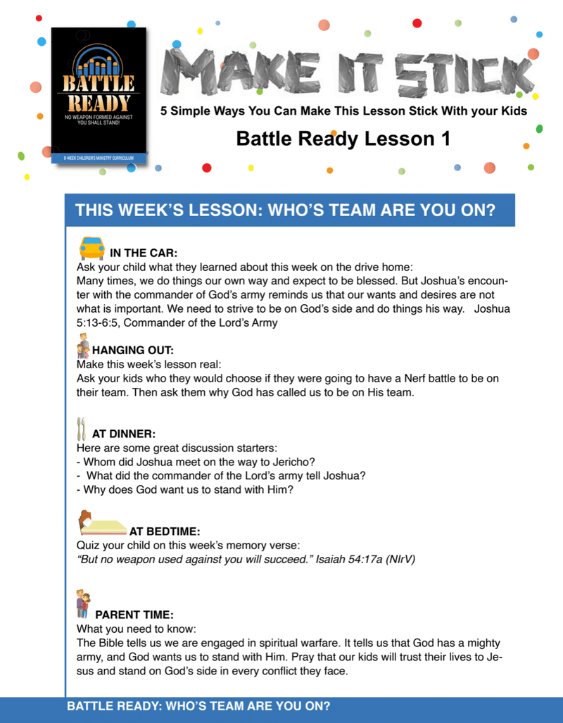 Load image into Gallery viewer, Battle Ready 8-Week Children’s Ministry Curriculum - Children&#39;s Ministry Deals
