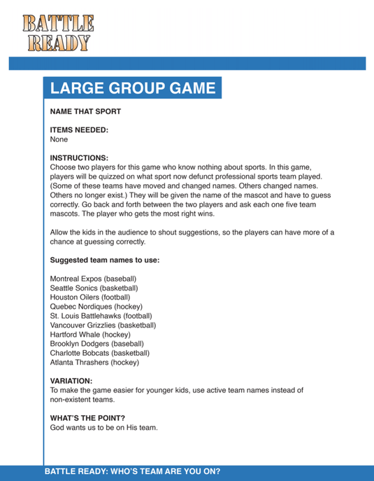 Battle Ready 8-Week Children’s Ministry Curriculum - Children's Ministry Deals