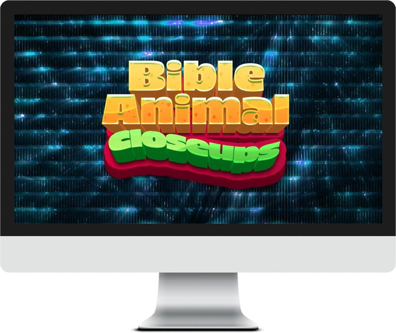 Bible Animals Closeups Game Video for Kids' Church - Children's Ministry Deals