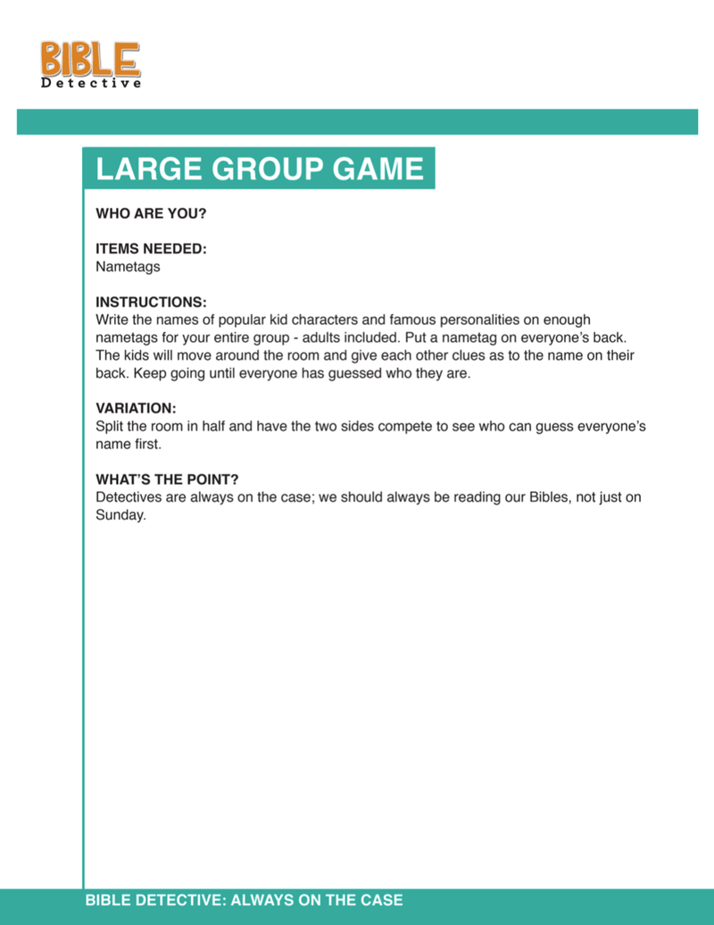 Load image into Gallery viewer, Bible Detective 8-Week Children’s Ministry Curriculum - Children&#39;s Ministry Deals
