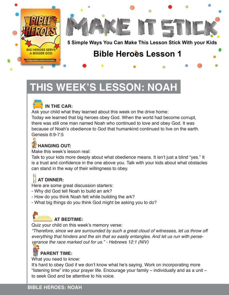 Load image into Gallery viewer, Bible Heroes 12-Week Children&#39;s Ministry Curriculum - Children&#39;s Ministry Deals
