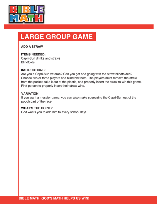 Bible Math 4-Week Children's Ministry Curriculum - Children's Ministry Deals