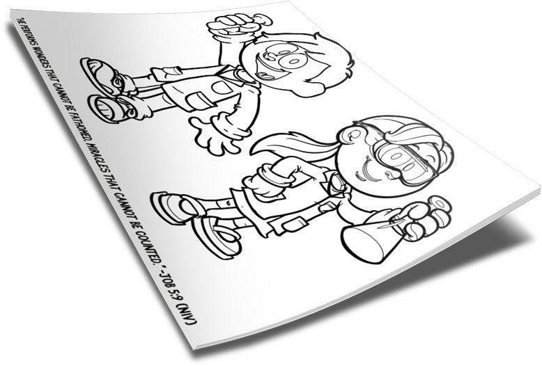 Load image into Gallery viewer, FREE Bible Science Coloring Page
