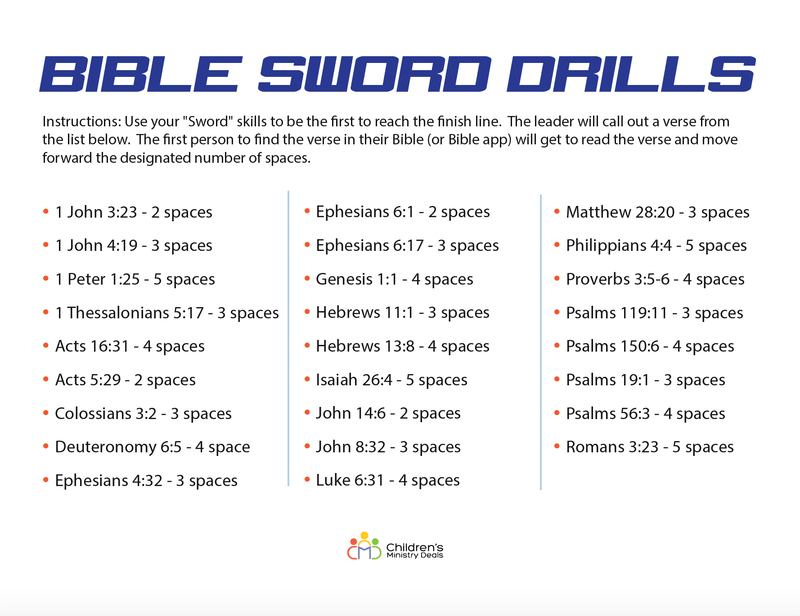 Load image into Gallery viewer, Bible Sword Drills Game For Kids - Children&#39;s Ministry Deals
