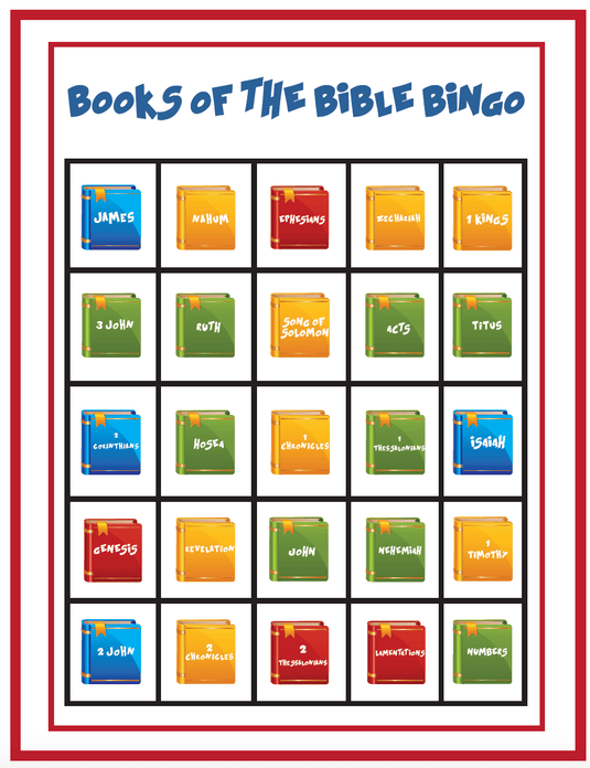 Books of the Bible Bingo