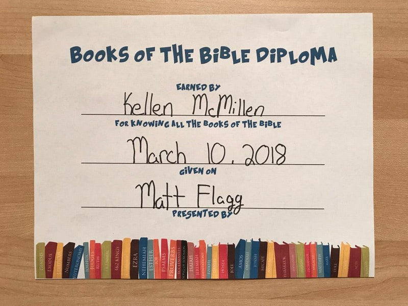 FREE Books of the Bible Diploma 