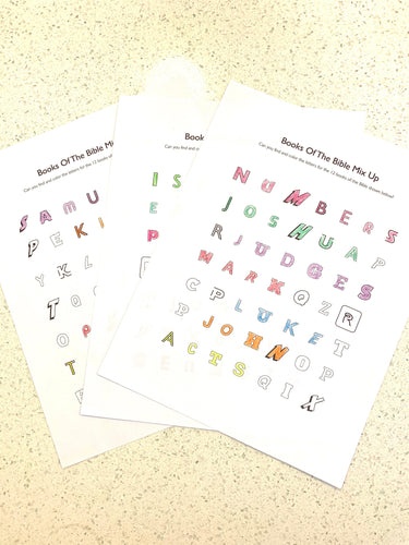 Books of the Bible Mixup Game - Children's Ministry Deals