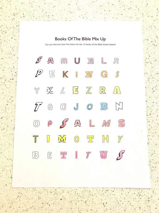 Books of the Bible Mixup Game - Children's Ministry Deals