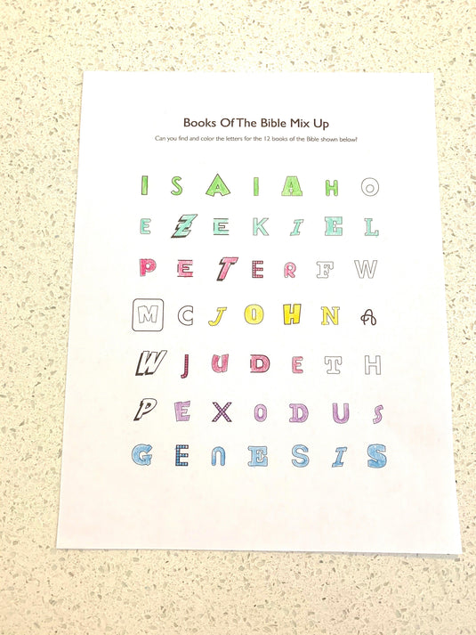 Books of the Bible Mixup Game - Children's Ministry Deals