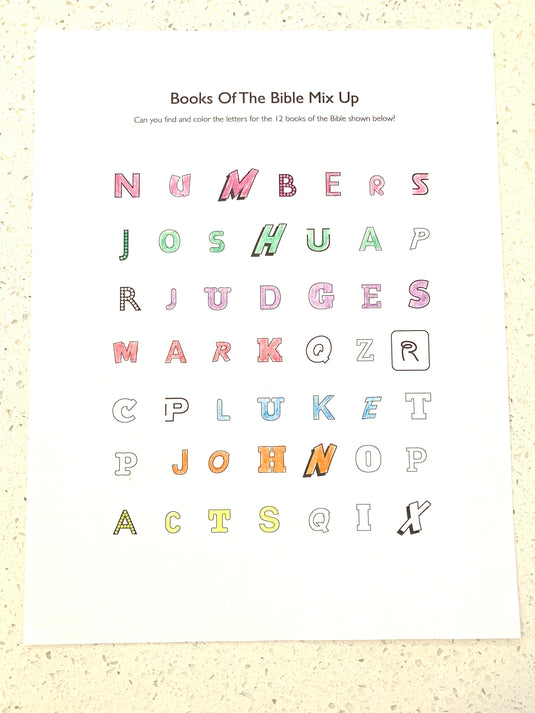 Books of the Bible Mixup Game - Children's Ministry Deals