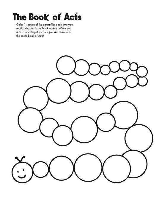 Books Of The Bible Reading Caterpillars - Children's Ministry Deals