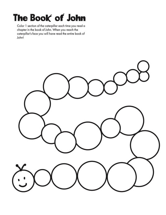 Books Of The Bible Reading Caterpillars - Children's Ministry Deals