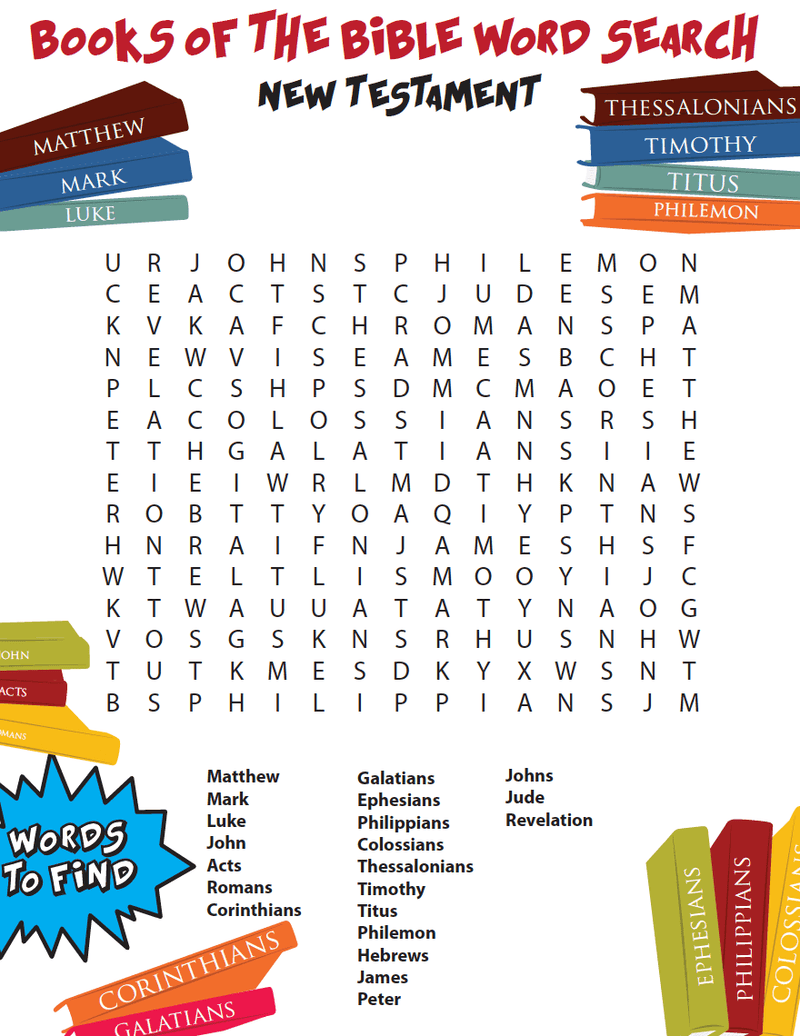 Books of the Bible Word Search