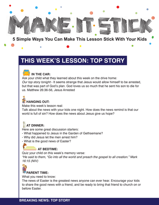 Breaking News 4-Week Easter Curriculum - Children's Ministry Deals