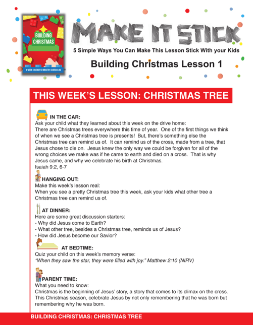 Building Christmas 4-Week Children's Ministry Curriculum - Children's Ministry Deals