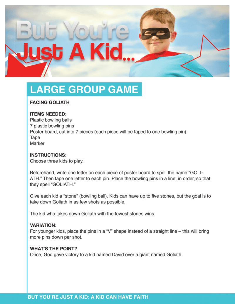 But You're Just a Kid 4-Week Children's Ministry Curriculum - Children's Ministry Deals