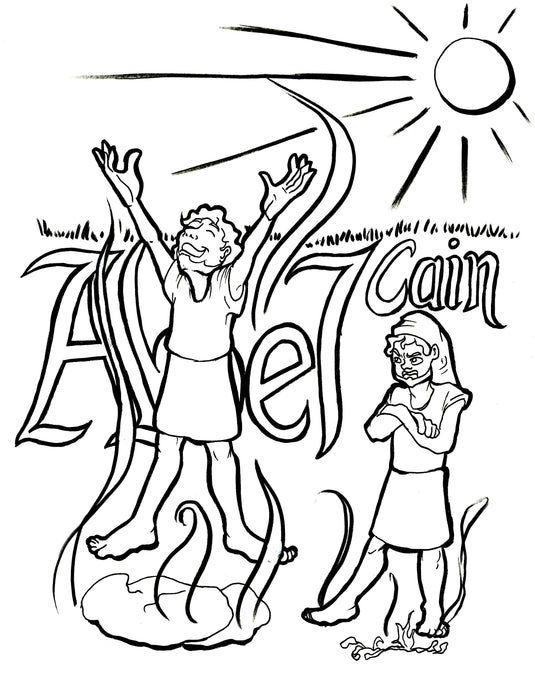 Cain and Abel Coloring Page