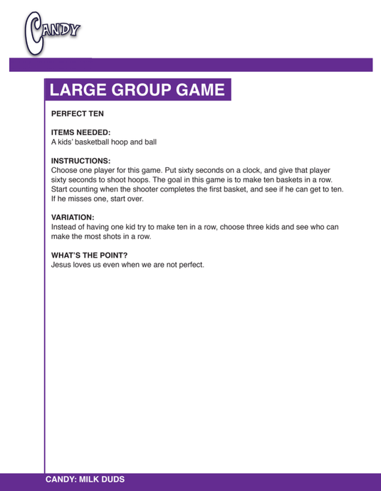 Candy 12-Week Children's Ministry Curriculum - Children's Ministry Deals
