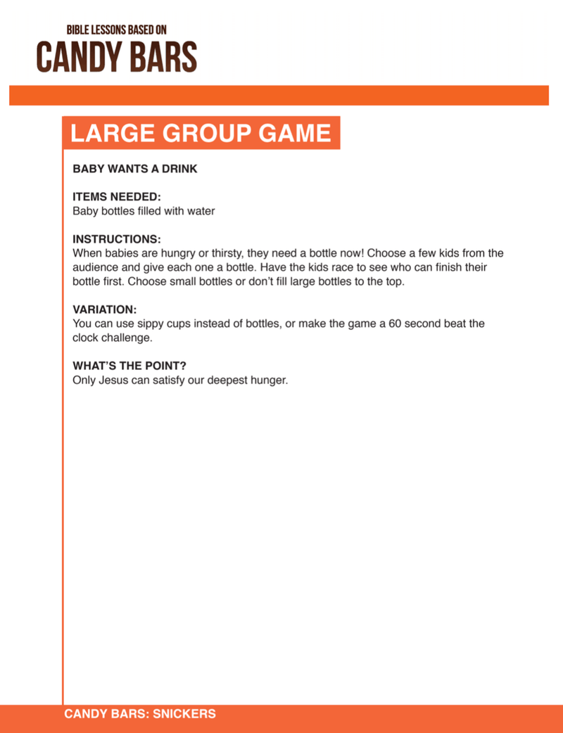 Load image into Gallery viewer, Candy Bars 12-Week Children&#39;s Ministry Curriculum - Children&#39;s Ministry Deals
