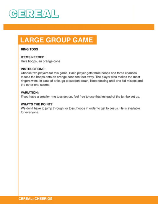 Cereal 12-Week Children's Ministry Curriculum - Children's Ministry Deals