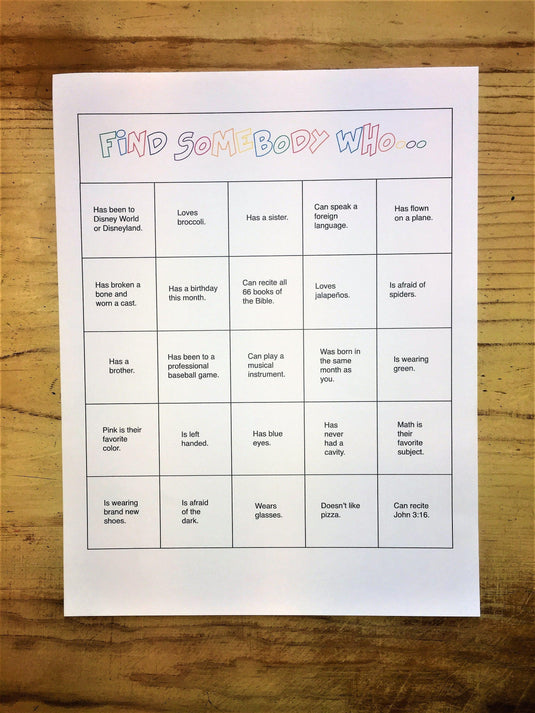 Children's Church Icebreaker Game - Children's Ministry Deals