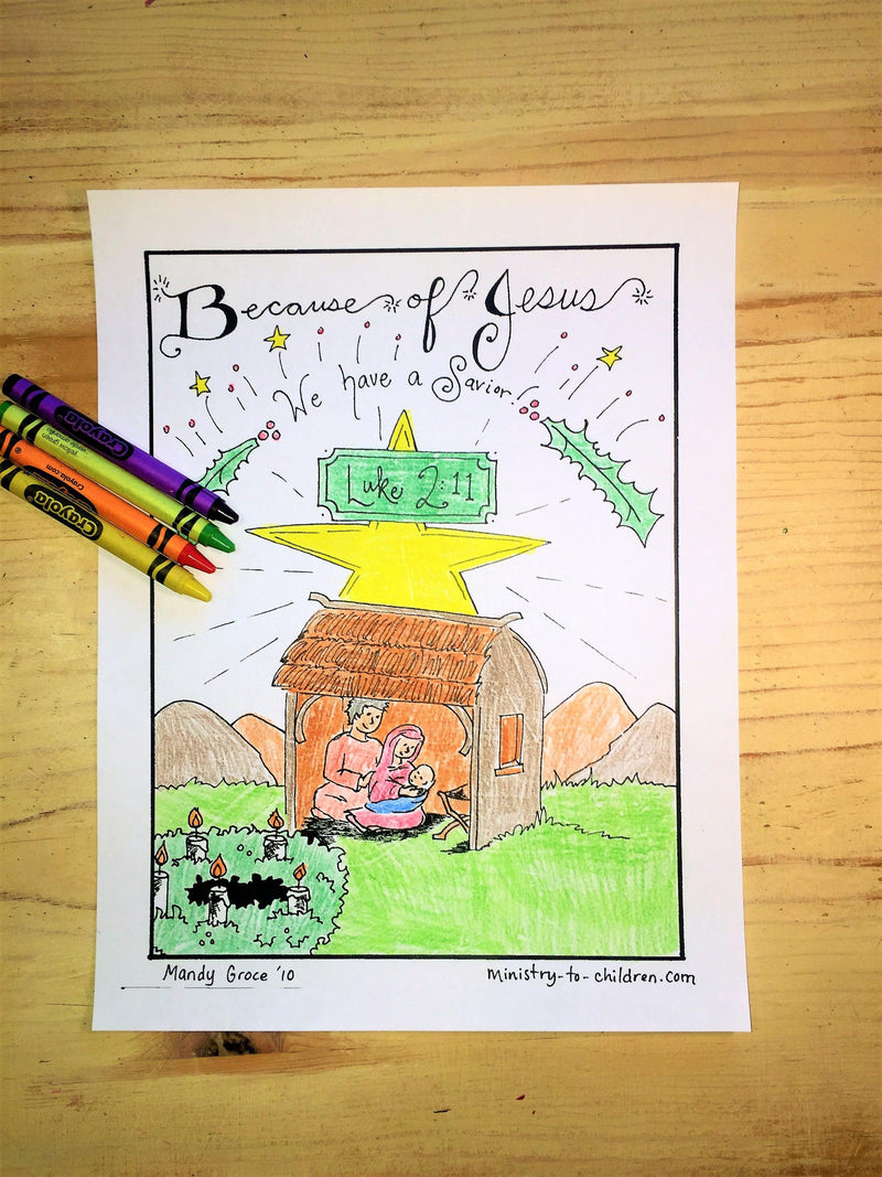 FREE Christmas Coloring Page 