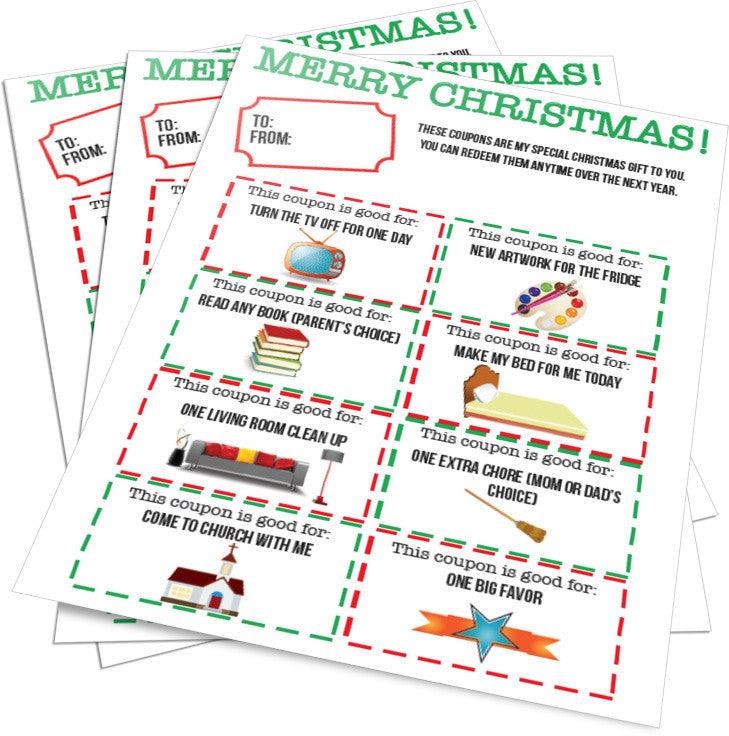 Christmas Gift Coupons for Parents