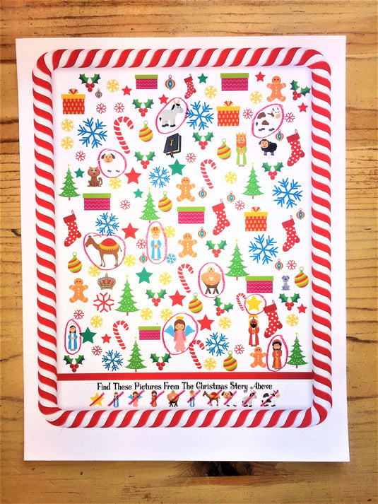 Christmas Seek And Find Worksheet - Children's Ministry Deals
