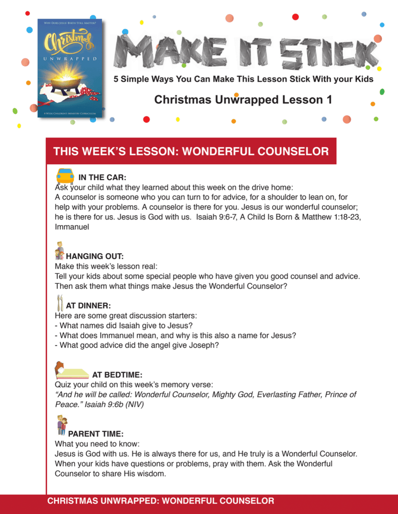 Load image into Gallery viewer, Christmas Unwrapped 4-Week Children’s Ministry Curriculum - Children&#39;s Ministry Deals
