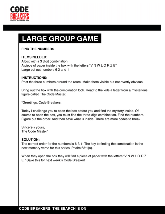 Codebreakers 8-Week Children’s Ministry Curriculum - Children's Ministry Deals