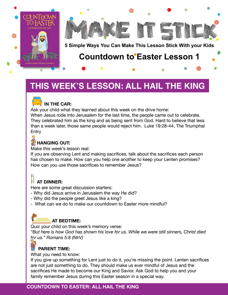 Load image into Gallery viewer, Countdown to Easter 6-Week Children’s Ministry Curriculum - Children&#39;s Ministry Deals

