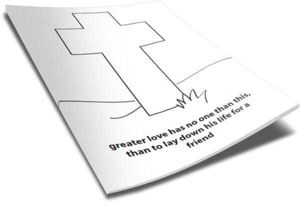 Load image into Gallery viewer, Cross Coloring Page
