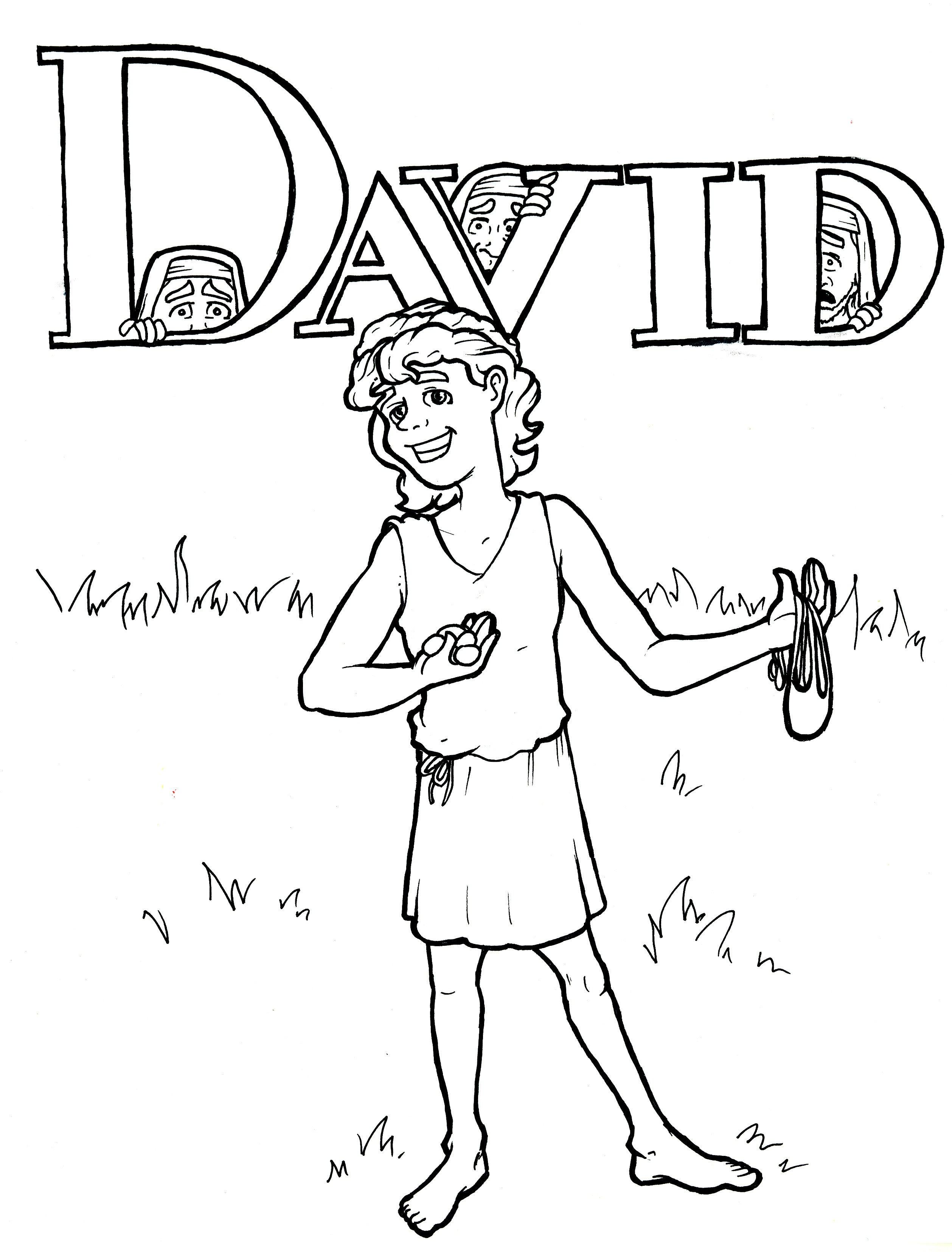 David Color David Coloring Sheets