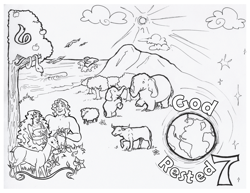 Days Of Creation Coloring Pages - Children's Ministry Deals
